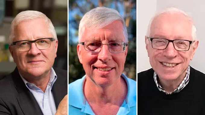 (L-R) John Dick, Norman Murray and Morris Moscovitch