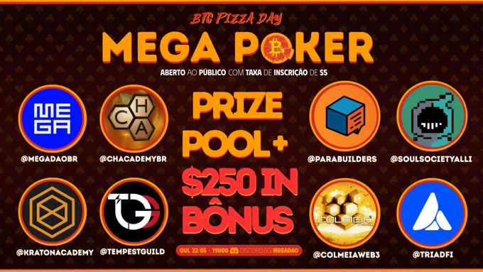 MEGA Poker Collab - BTC Pizza Day