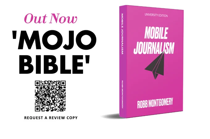 "Mobile Journalism" is the student text with new chapters on AI tools and News influencers.