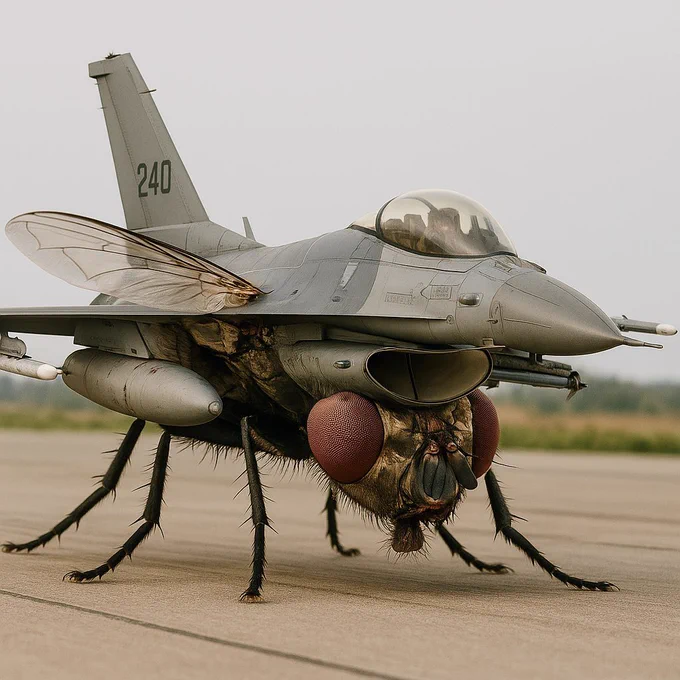 The F in F16 stands for Fly.