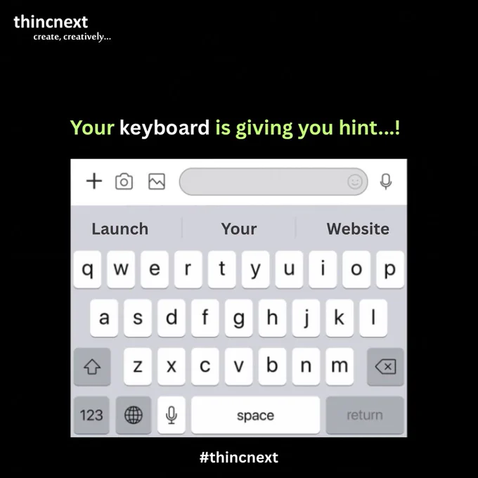 Even your keyboard’s got it figured out—your business deserves the best website! Launch our website now with @thincnext. 🚀
.
.
.
.
#website #webdesign #websitedevelopment #web #digital #launchyourwebsite #webagency #launchwebsite #tech #technology #marektingagency #marketing #digitalmarketing #dm #thincnext #thincnextdigital