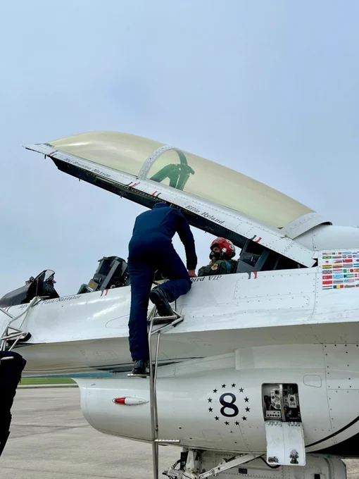 Ellie Hyland took flight today out of Joint Base-MDL as the USAF Thunderbird Team's Hometown Hero!
