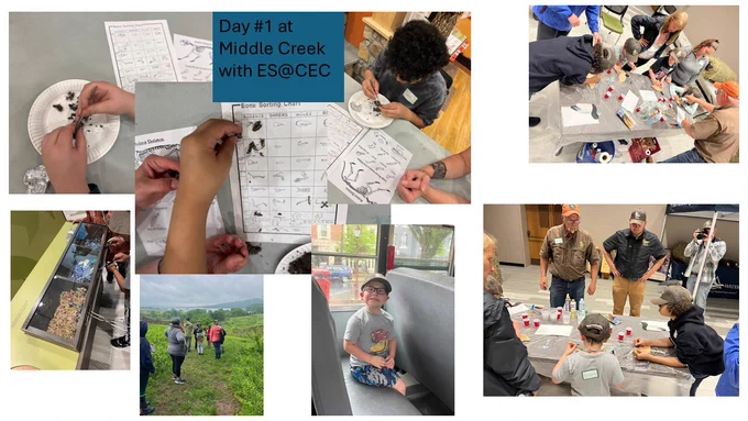 student attending a field trip at Middle Creek and learned about owl pellets, building owl boxes and hikes