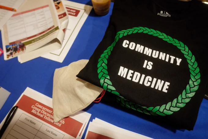 T-shirt of Community is Medicine