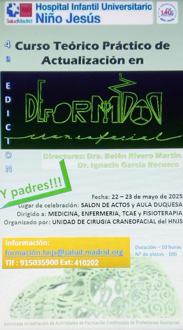 Curso Teórico Práctico de Actualización en Deformación Craneofacial - 4a Edición