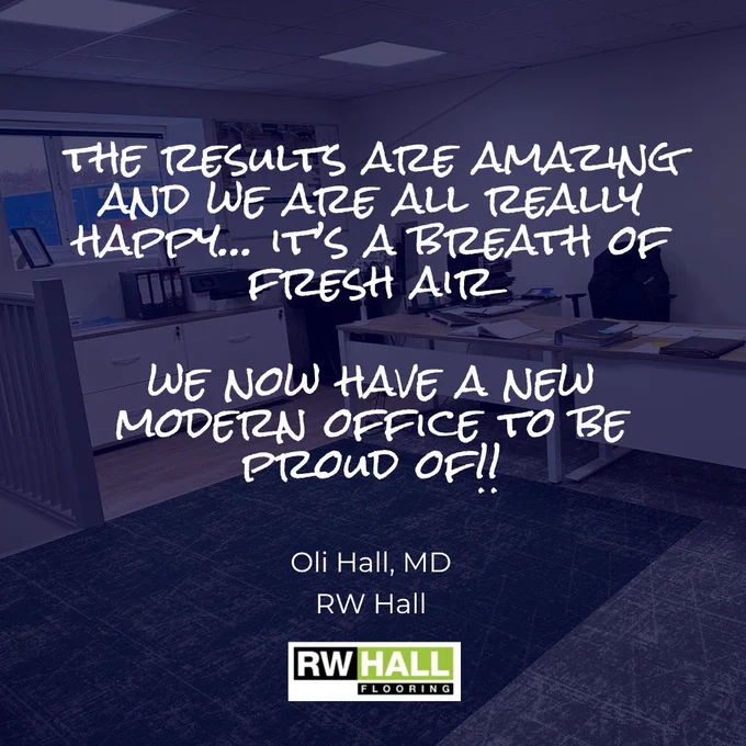 Client testimonial from RW Hall, Ipswich