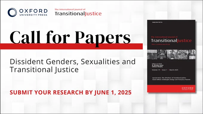 Submit your research on dissident genders, sexualities, and transitional justice by June 1, 2025.
