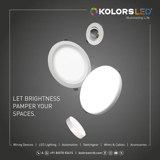 Kolors LED panel and spot lights 