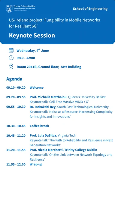Agenda and Speakers for the Keynote Sessions