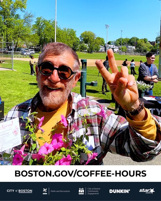 Coffee Hour photo booth at Billings Field