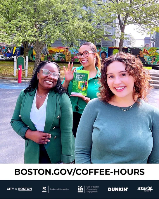 Coffee Hour photo booth at Mozart Park