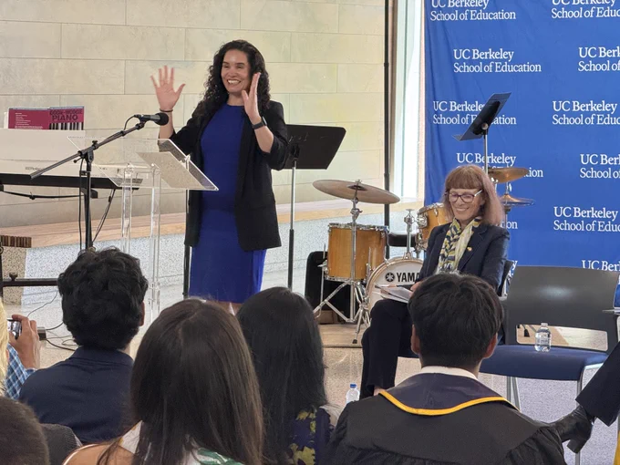 Christyna Serrano, delivering the keynote address