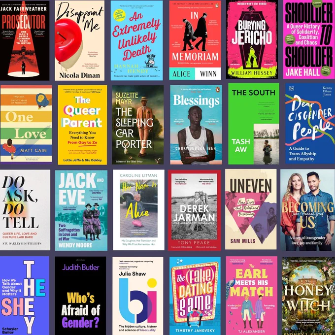 Image shows a selection of adult fiction and non-fiction books including Jack and Eve: two women in love and at war by Wendy Moore, Becoming Us by Jack and Hannah Grafe, The Earl Meets His Match by TJ Alexander, and Buring Jericho by William Hussey.