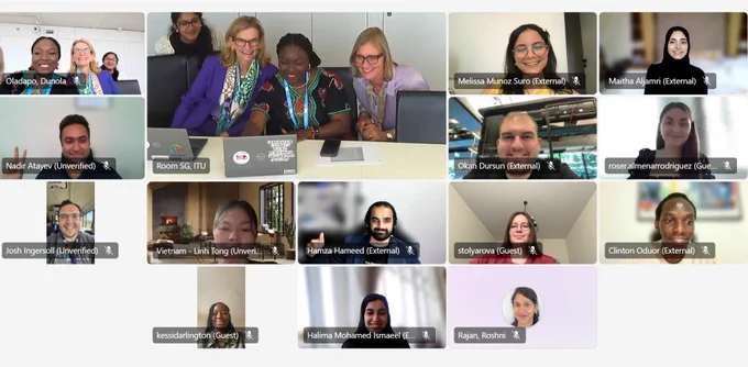 screenshot from my Youth Advisory Board online meeting