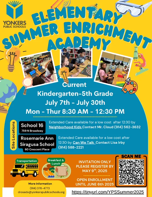 Summer Enrichment Academy Flyer