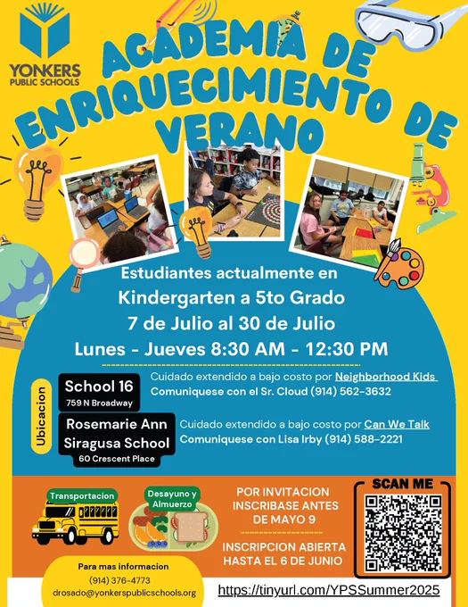 Summer Enrichment Academy Flyer