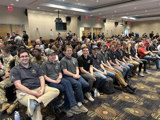 The 2025 MTU Astrohuskies, waiting to learn the results of the qualifying competition.