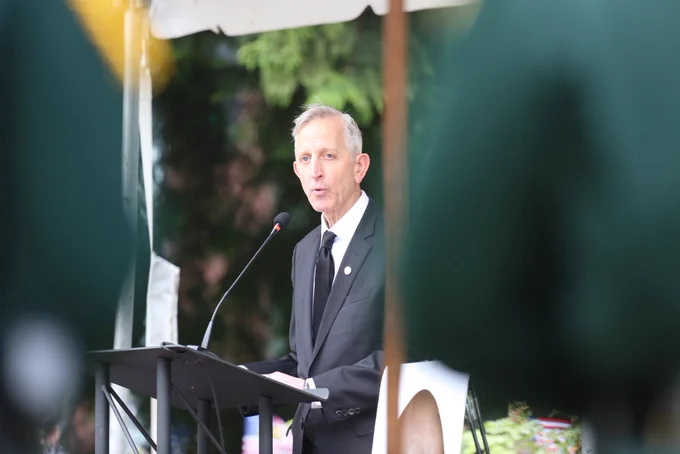 Mayor Wilson speaking