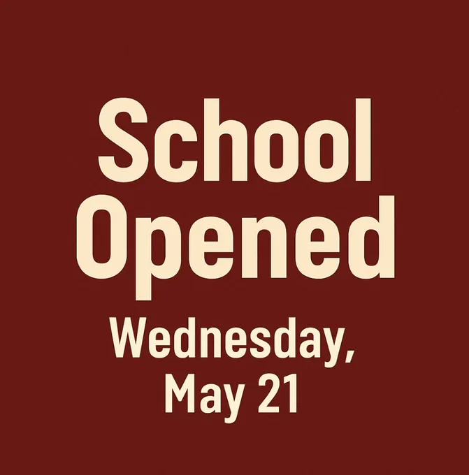 School opened
