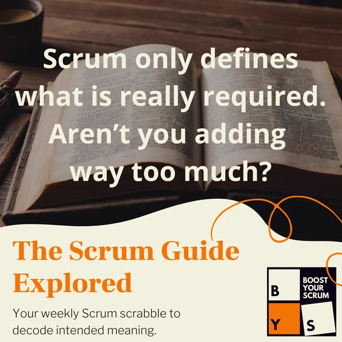 crum Only Defines What’s Really Required. Aren’t You Adding Way Too Much?