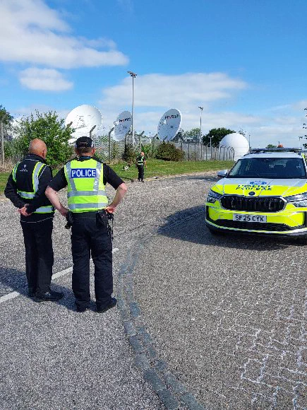 Police and Sirius management monitoring training in action
