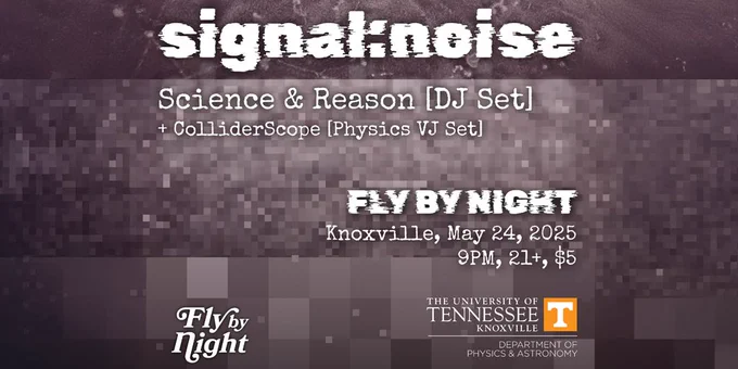Image text for signal:noise, DJ/VJ sets at Fly by Night in Knoxville, Tennessee, on May 24 at 9 PM.