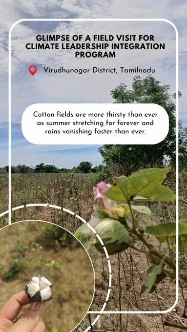 A glimpse from our field visit to Tamil Nadu  for Climate Leadership Integration Program