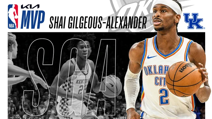 Shai Gilgeous-Alexander has been named MVP of the NBA. 