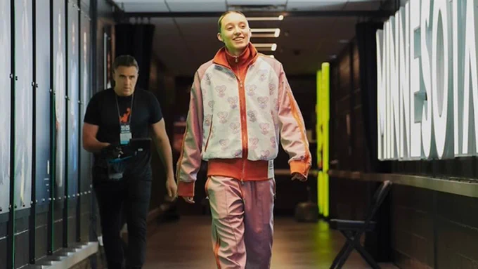 Paige Bueckers Wears Dapper Dan-Designed Tunnel Fit