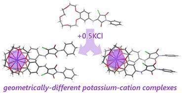 Crystal structures of sandwich-type potassium cation complexes formed from benzo-15-crown-5-based ligand containing a chloromaleimide moiety
