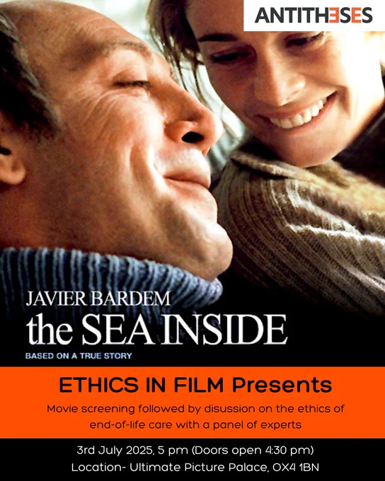 Poster of film 'The Sea Inside'. Doors open 4:30 pm