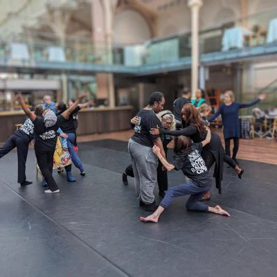 Pictures shows dancers from our Royal Ballet and Opera creative exchange project at the Royal Opera House. 