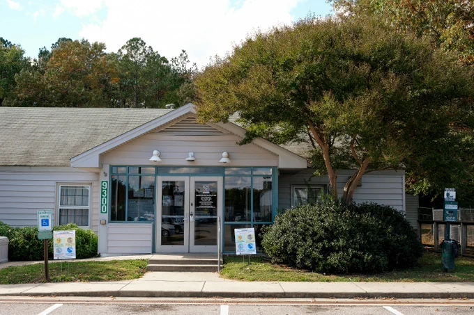 Exterior view of the Chesterfield County Animal Shelter. 