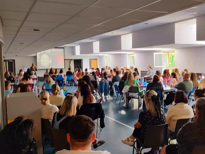 The room was packed with awesome humans!!! 