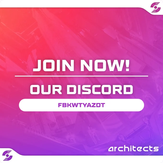 The image features a bold, button-like area with the large text “JOIN NOW!” at the top. Below that, in slightly smaller font, it says “OUR DISCORD.” At the bottom, in a separate section or box, there is a code or invite key: “FBKWTYAZDT” — likely the Discord server invite code. The design is clear and inviting, perfect for grabbing attention and encouraging immediate action.