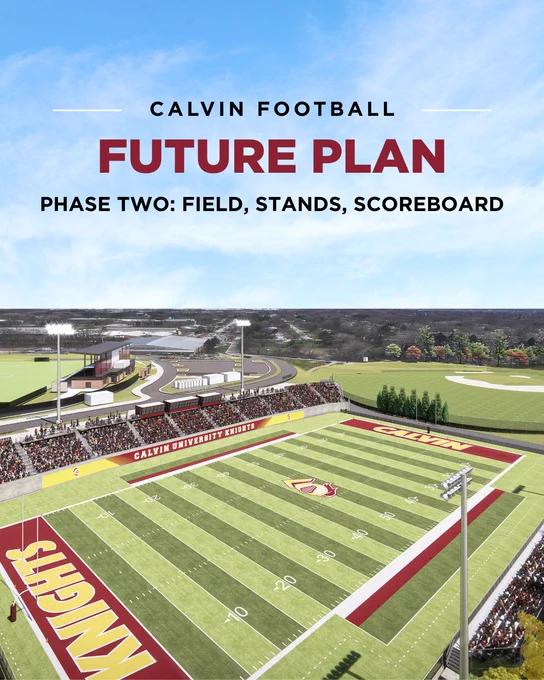 Calvin Football Field Phase Two Coming Soon