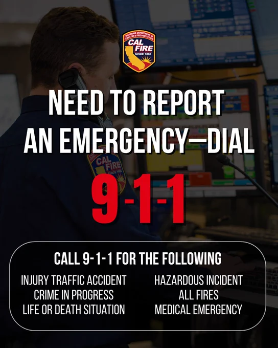 Need to report an emergency, dial 911!