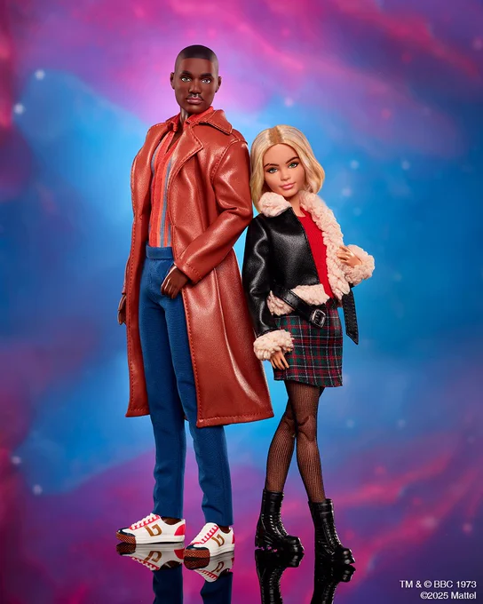 The Barbie® Fifteenth Doctor Doll and The Barbie® Ruby Sunday Doll
 