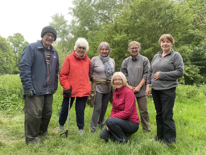 A group of six volunteers