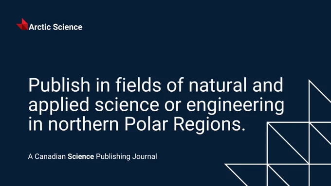 Social card promoting journal scope for Arctic Science. 