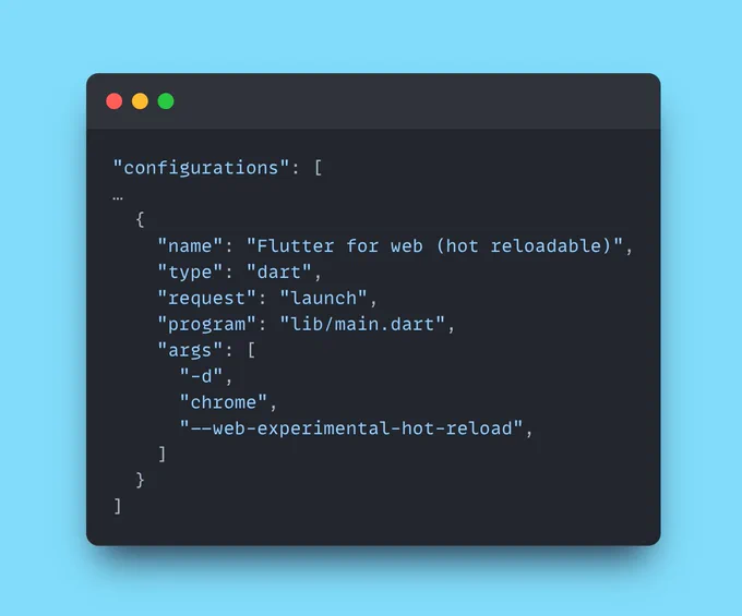 Code snippet for hot reload on web.