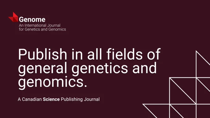 Social card promoting journal scope for Genome. 