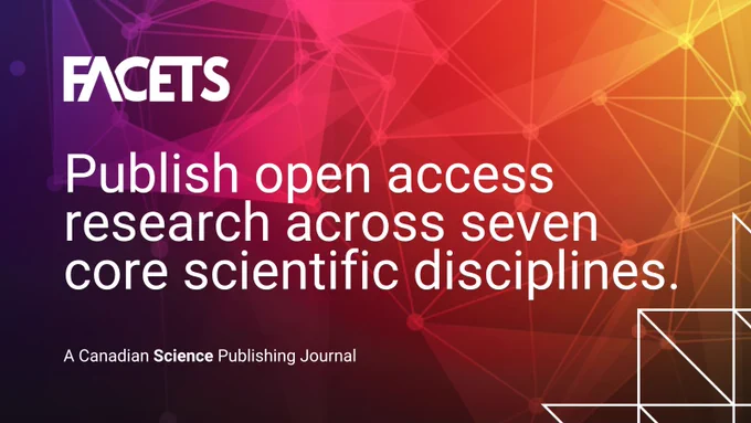 Social card promoting journal scope for FACETS. 