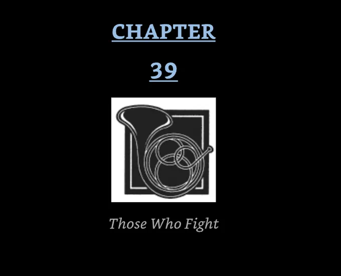 Screenshot of Chapter 39 icon and title from A Memory of Light, titled "Those Who FIght"