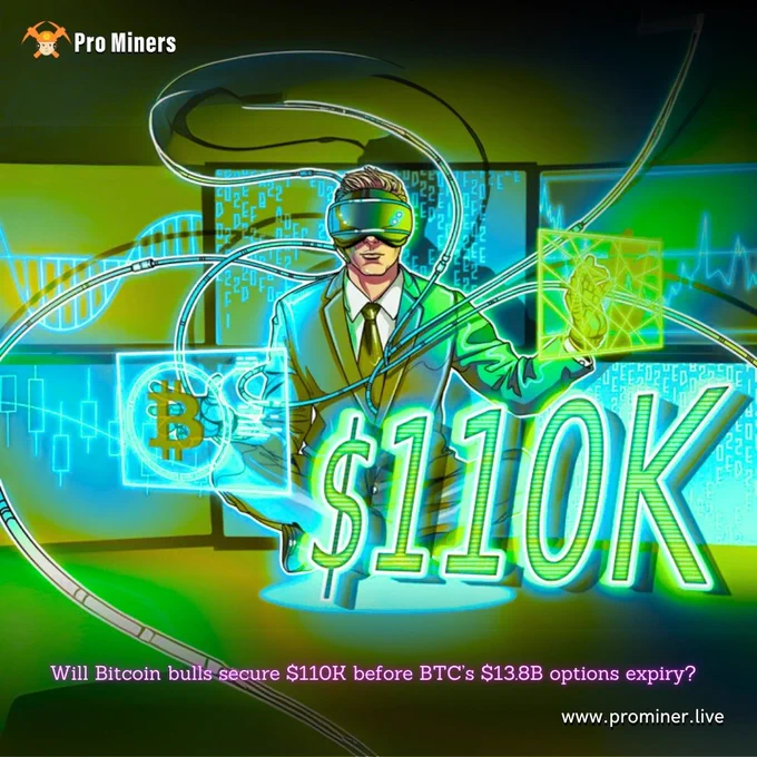 10K BY FRIDAY?! 🔥
The biggest options expiry of 2025 is happening and bulls are LOADED:
💎 $4.8 BILLION betting on $110K 
💎 Only $350M in bearish bets that matter
💎 Fresh ETF money pouring in daily
This could be the catalyst we've been waiting for!
Are you ready for the next leg up? 🚀📈

#Bitcoin #BTC #BitcoinPrice #CryptoCurrency #Crypto
#BitcoinOptions #CryptoTrading #OptionsExpiry #CryptoAnalysis #TradingView #BitcoinFutures
#110K #Bitcoin110K #BTCTo110K #BitcoinTarget #CryptoTargets #PricePrediction
#CryptoNews #BitcoinNews #CryptoMarket #BitcoinETF #SpotETF #CryptoInvesting
#CryptoCommunity #BitcoinBulls #CryptoBears #HODL #DiamondHands #ToTheMoo
#Blockchain #DigitalAssets #CryptoLife #Investment #Finance #TradingTips


Bitcoin price prediction,
BTC 110k,
Bitcoin options expiry,
Crypto trading signals,
Bitcoin analysis today,
BTC price target,
Bitcoin bullish,
Crypto market news,
When will Bitcoin hit 110k,
Bitcoin options expiry May 2025,
BTC ETF inflows impact,
Bitcoin futur