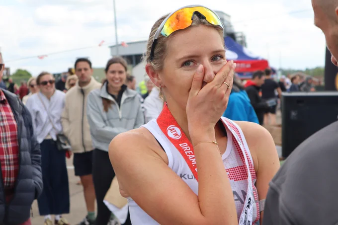 Kelsey Price, surprised even herself by winning the UK 100km title recently Pic John O'Reagan.