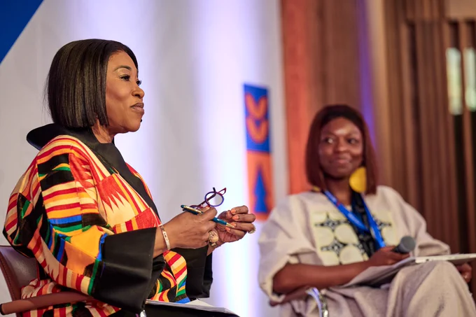 Hon Shirley Botchwey, Commonwealth Secretary-General speaking at the Oxford Africa Conference 2025.
Photo credit: Fisher Studios