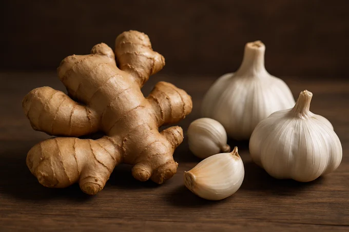 Ginger and garlic