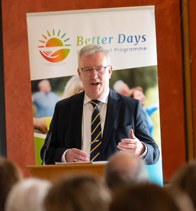 Health Minister Mike Nesbitt speaking at the Better Days event at Stormont