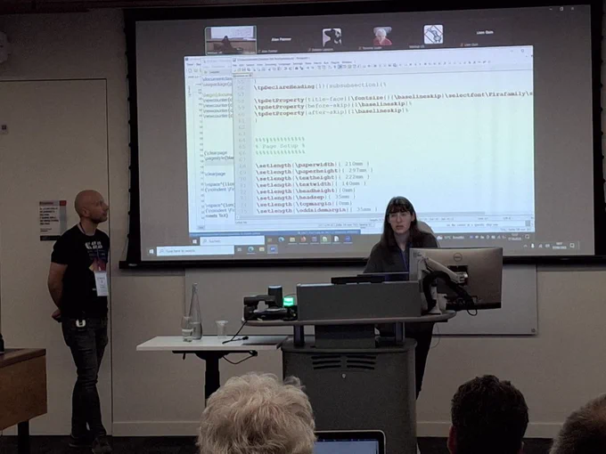 Christine Windeln and Martin Kraetke presenting at MarkupUK